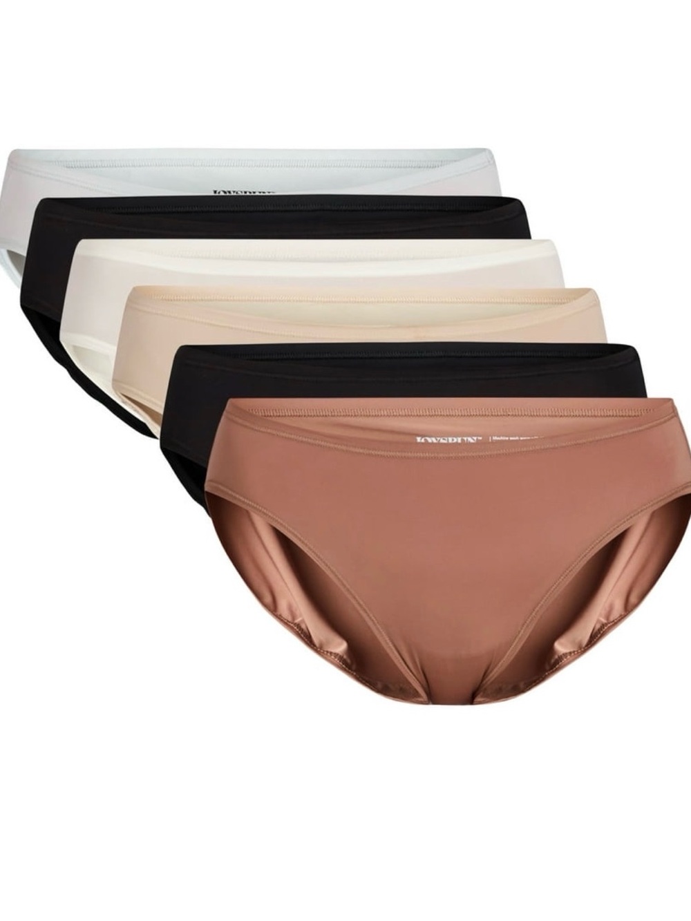 Joyspun Women’s Microfiber Seamless Bikini Panty Pack - Neutral Mix